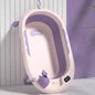 Foldable Baby Bathtub with Thermometer and Anti-Slip Design