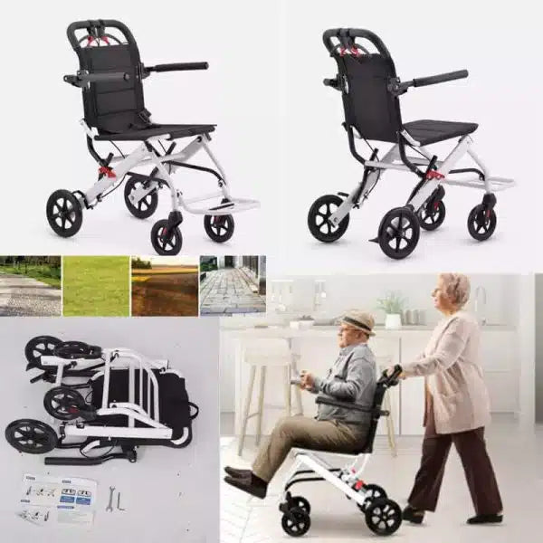 Lightweight Stylish Padded Folding Wheelchair