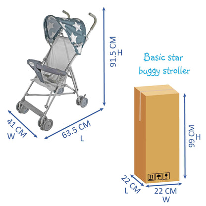 Basic Star Baby Buggy Stroller (Mesh)