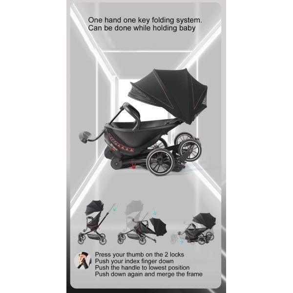 Brown Luxury High Rider Trend Stroller (Pre-Order)