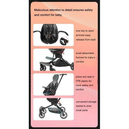 Brown Luxury High Rider Trend Stroller (Pre-Order)