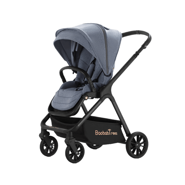 Denim Linen Grey High Rider Smart Stroller (Pre-Order)