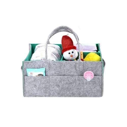 Grey Felt Nappy Organiser Caddy – Stylish Storage for Baby Essentials