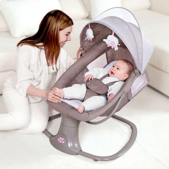 Mastela 3-in-1 Deluxe Multi-Function Bassinet Electric Baby Rocker