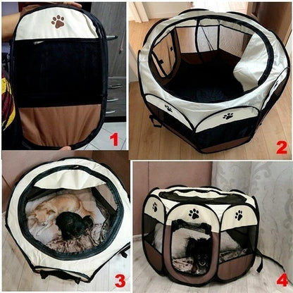 Foldable Pet Playpen For Dogs Pop Up – Indoor and Outdoor Use